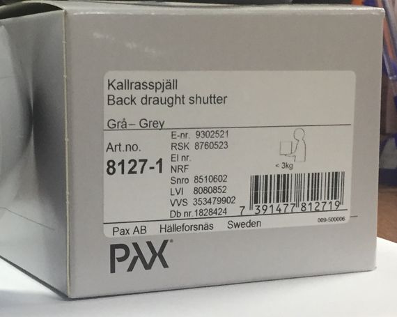 Обратный клапан Pax NORTE 8127-1