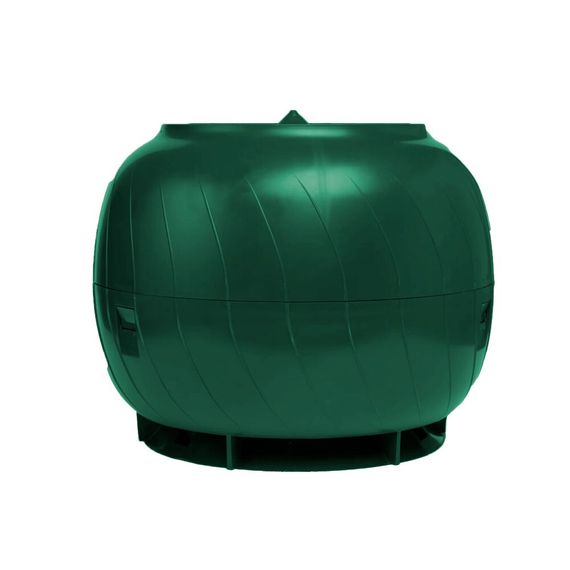 Готовый комплект, изолированный для фальцевой и готовой кровли из битумной черепицы d 125/160 мм, цвет зеленый RAL 6005, серия Static