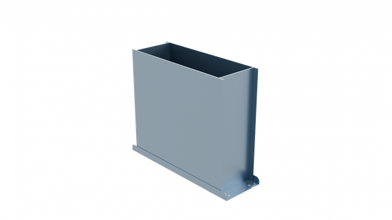 Flexag PFP-300x103/75x2 пленум напольный, 400x100, на 2 выxода