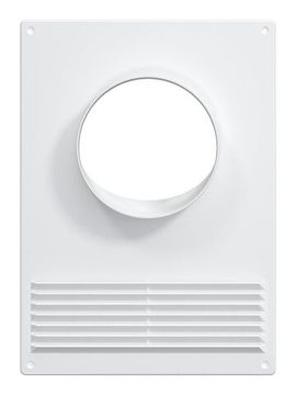 Площадка торцевая ПТПР фланец D100 решетка 180х250 пластик ERA