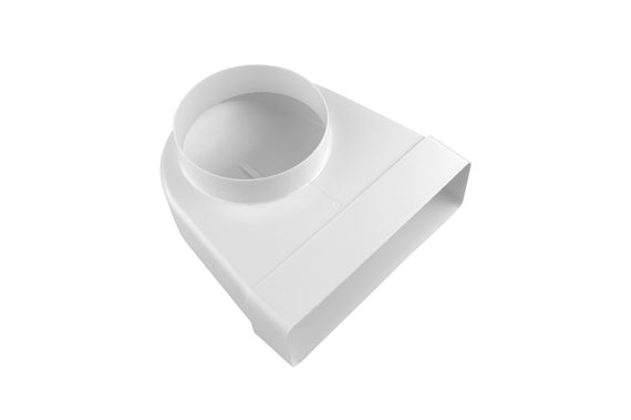 Решетка скрытого монтажа для натяжного потолка SECRET d150мм с вентилятором на шарикоподшипнике d100мм с выходом на трубу 60х204мм