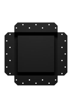 Решетка вентиляционная SGR 200х200 окраш. сталь Matt black ERA