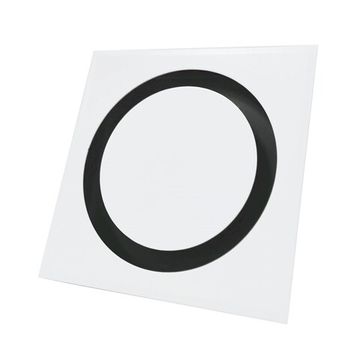 Диффузор приточно-вытяжной на магнитах регулируемый НД-160 декоративный металлический белый