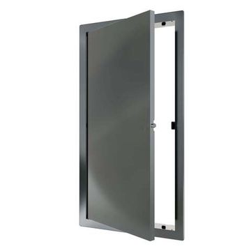 Люк ревизионный LN фланец 150х300 нажимной 172х322 пластик Gray EVECS