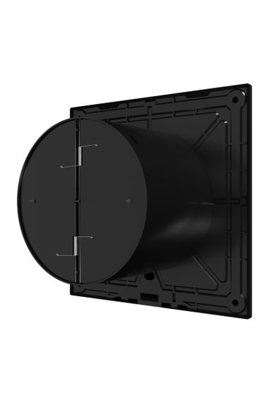 Вентилятор накладной SLIM D100 обратный клапан Matt black DICITI