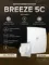 Вентилятор накладной BREEZE D125 обратный клапан Matt white DICITI