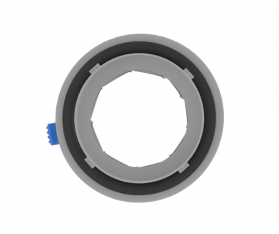 Фланец соединительный с ирисовым дросселем Flexag FLD75-G, цвет серый