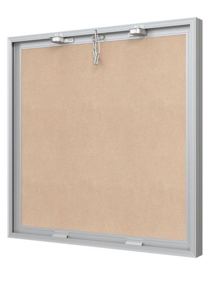 Люк ревизионный D Ceramo Base 500х500 скрытый монтаж съемный алюминий EVECS