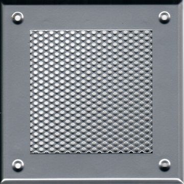 Решётка 210*210 хром, кружок