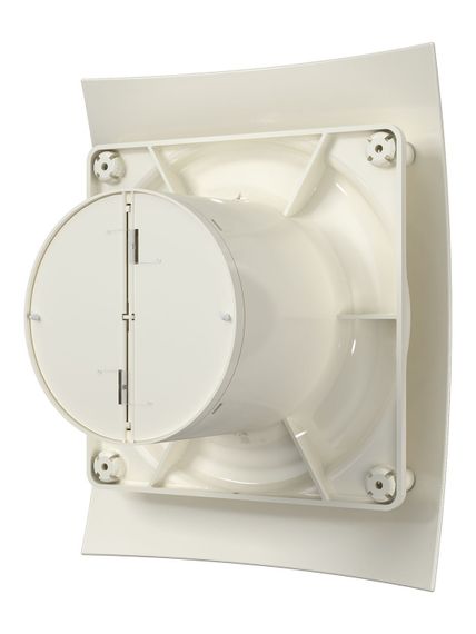 Вентилятор накладной BREEZE D100 обратный клапан Ivory DICITI