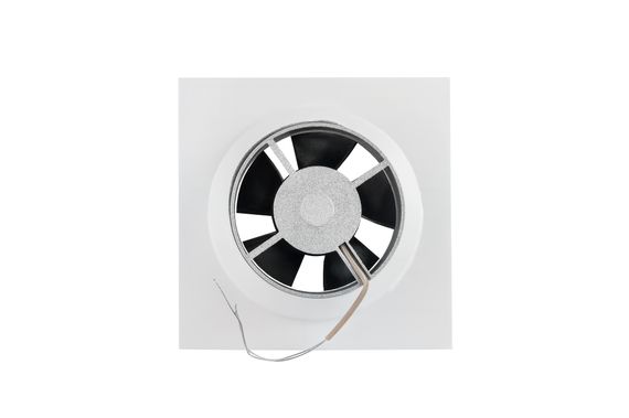 Диффузор теневой Visioner TDGK125W/150 белый/белая крышка с приточно-вытяжным вентилятором под гипсокартон с регулировкой потока воздуха D125 мм