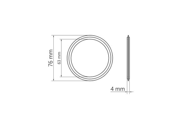 Уплотнительное резиновое кольцо AirDS, 75 мм