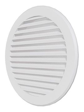 Решетка вентиляционная РКС фланец D160 сетка D196 пластик ERA