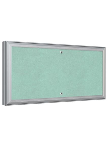 Люк ревизионный D Ceramo Base 400х200 скрытый монтаж съемный алюминий EVECS