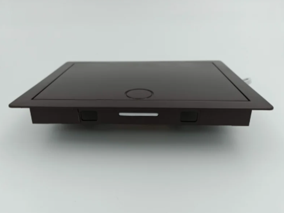 Люк-дверца ревизионная пластик, 200х300 мм, с нажимным замком &quot;PUSH&quot;, темно серый