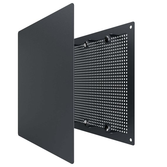 Решетка вентиляционная RVM сетка разъемная на магнитах 200х200 окрашсталь Gray ERA