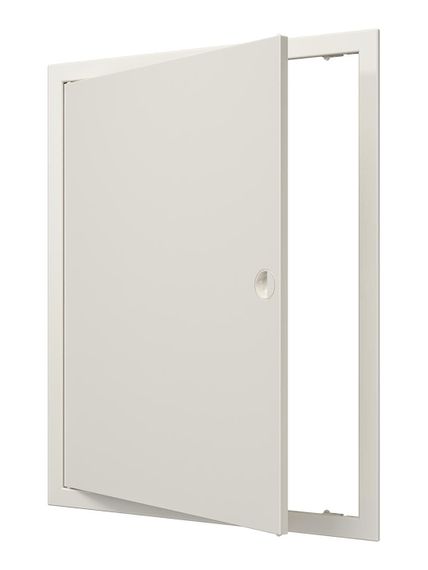 Люк ревизионный ЛР фланец 396х496  ручка 418х518 пластик Ivory EVECS