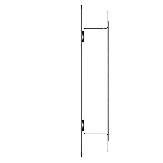 Решетка вентиляционная RVM сетка разъемная на магнитах 140х140 окрашсталь Black ERA