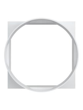 Переходник КВ D100 90х90 пластик ERA