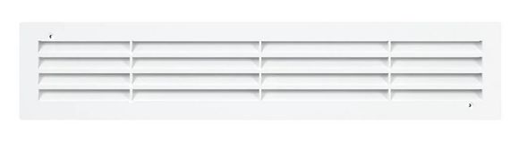Решетка вентиляционная дверная ERA 4409ДП 450х90, двухсторонняя переточная белая