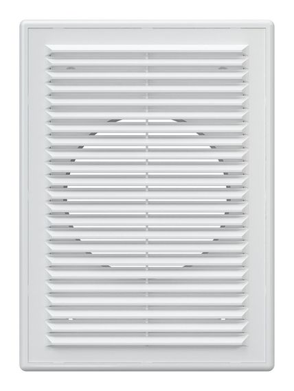 Решетка вентиляционная RF. фланец D125 разъемная 185х255 пластик ERA