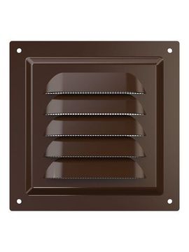 Решетка вентиляционная МЭ сетка 125х125 окрашенная сталь Brown ERA
