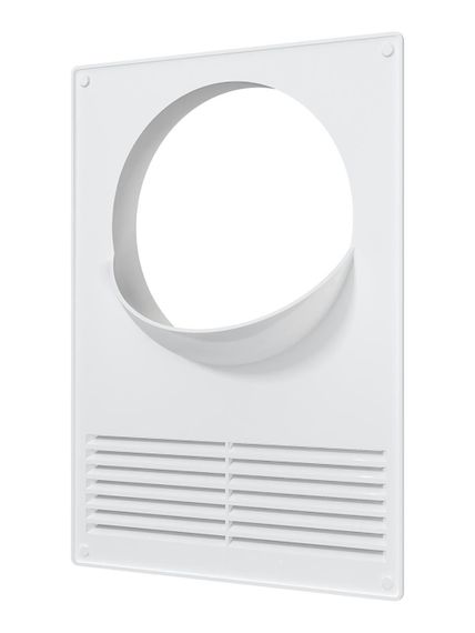 Площадка торцевая ПТПР фланец D130 решетка 180х250 пластик ERA