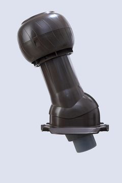 Готовый комплект, изолированный на скатные кровли из профильного листа МП-21 (С21) d 125/160 мм, цвет темно-коричневый RAL 8019, RR 32, серия Static