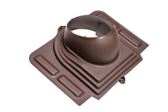 Готовый комплект, изолированный на все виды кровли высотой профиля до 70мм d 125/160 мм, цвет коричневый RAL 8017, серия Twister