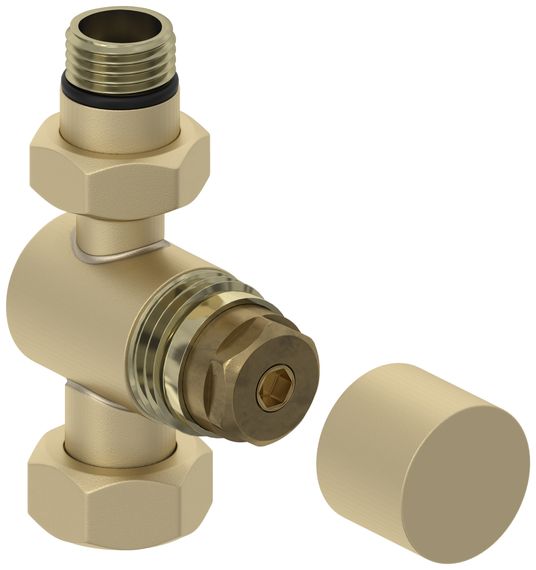 Вентиль Сунержа прямой под шестигранник (G 1/2&quot; НР х G 3/4&quot; НГ)