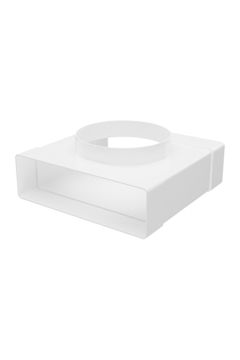 Тройник ТФП D125 с выходом 60х204 пластик ERA