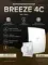 Вентилятор накладной BREEZE D100 обр.клапан Matt white DICITI