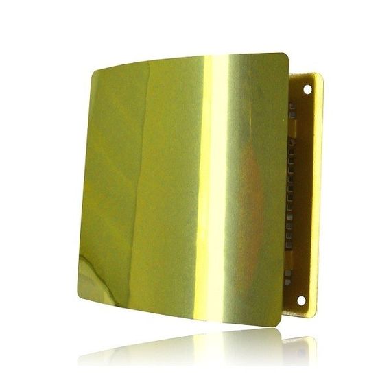 Решетка на магнитах РД-170 Золотая с декоративной панелью 170х170 мм
