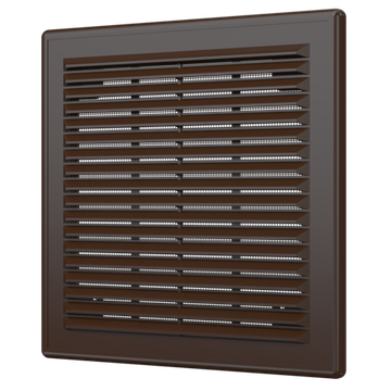 Решетка вентиляционная Р сетка разъемная 209х209 пластик Brown ERA
