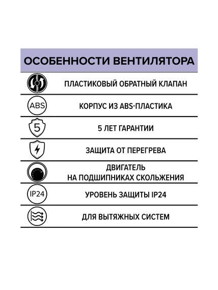 Вентилятор накладной FAVORITE D125 обратный клапан ERA