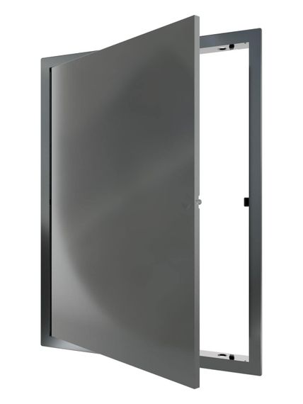 Люк ревизионный LN фланец 300х400 нажимной 327х427 пластик Gray EVECS