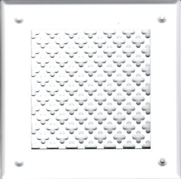 Решётка 210*250 белая, большой цветок