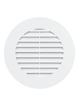 Решетка вентиляционная RKL фланец D100 распорки D125 пластик ERA