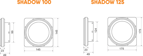 Вентилятор теневой Technova SHADOW 100 с обратным клапаном, под натяжной потолок