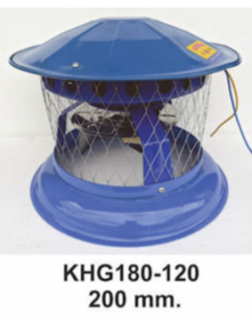 Жаростойкий вытяжной вентилятор SIROCCO FAN KHG 180-120 (от d180мм до 220мм, +160°С)