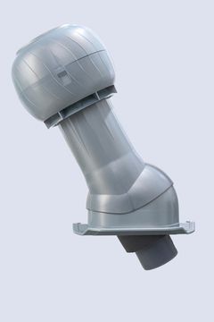 Готовый комплект, изолированный на скатные кровли из профильного листа МП-20 (С20) d 125/160 мм, цвет серебристый RAL 9022, серия Static