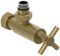 Вентиль угловой (крест) G 1/2" НР х G 3/4" НГ (Золотой шёлк)