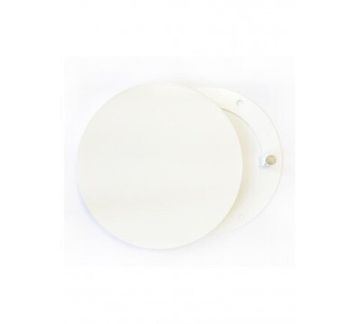 Решетка стальная на магнитах круглая РДК-120 белая