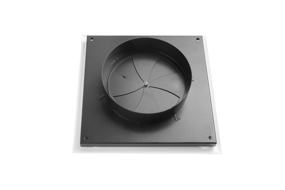Диффузор приточно-вытяжной на магнитах регулируемый НДК-125 декоративный металлический белый