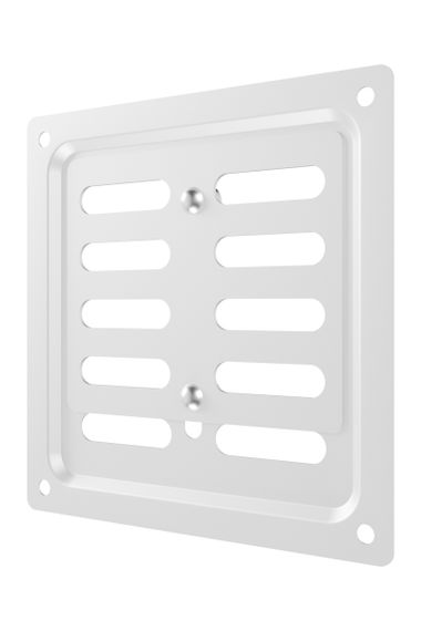 Решетка вентиляционная MER регулируемая 100x100 окраш.сталь White ERA