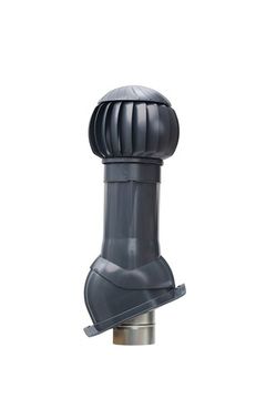 Готовый комплект, изолированный для кровли с профилем Монтеррей (Monterrey) и его аналогами d 110/160 мм, цвет серый графит RAL 7024, серия Twister