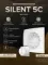 Вентилятор накладной SILENT D125 обр.клапан Matt white DICITI