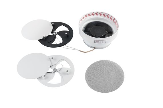 Диффузор теневой Visioner TDNP125/150 с приточно-вытяжным вентилятором для натяжного потолка с регулировкой потока воздуха D 125 мм