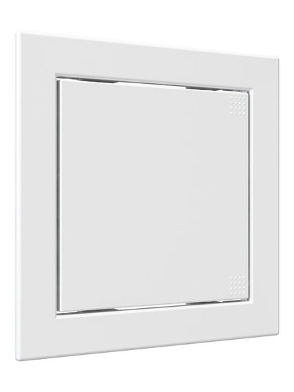 Люк ревизионный Л фланец 146х146 нажимной 168х168 пластик EVECS