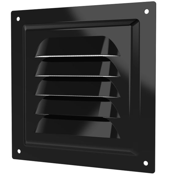 Решетка вентиляционная МЭ сетка 125х125 окраш.сталь Black ERA